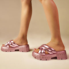 Waven Metallic Pink