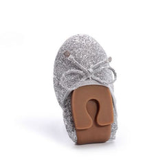 XAILYA SILVER COMFORT BALLERINAS